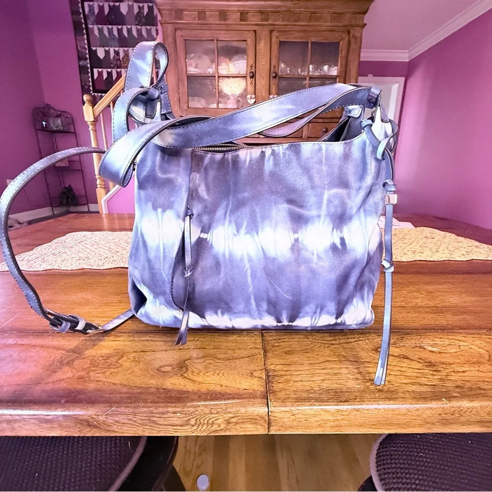 Vince Camuto Tania tie dye slouchy tote.